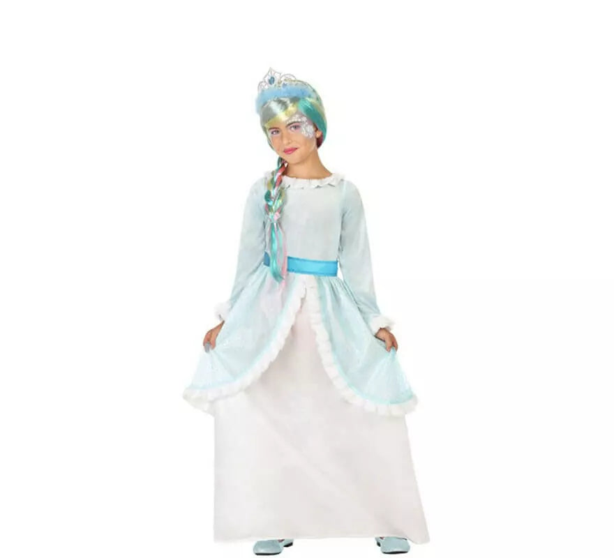 Translation missing: pt-PT.Disfraz de Princesa del Hielo Azul para niña