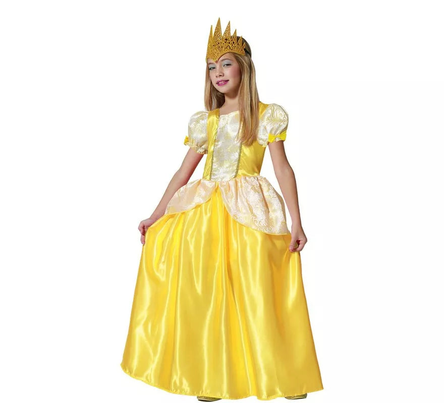Translation missing: pt-PT.Disfraz de Princesa dorada de Cuento para niña