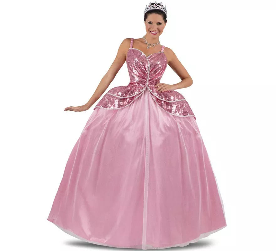 Translation missing: pt-PT.Disfraz de Princesa encantadora rosa con enagua para mujer
