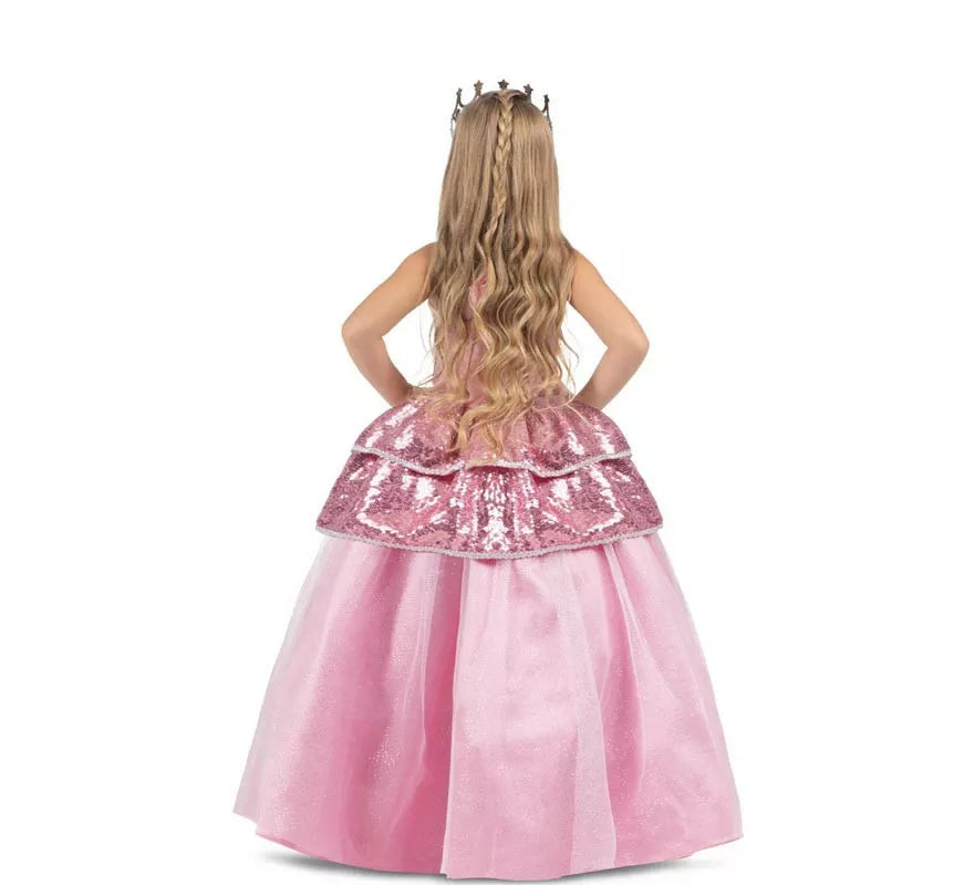 Translation missing: pt-PT.Disfraz de Princesa encantadora rosa con enagua para niña