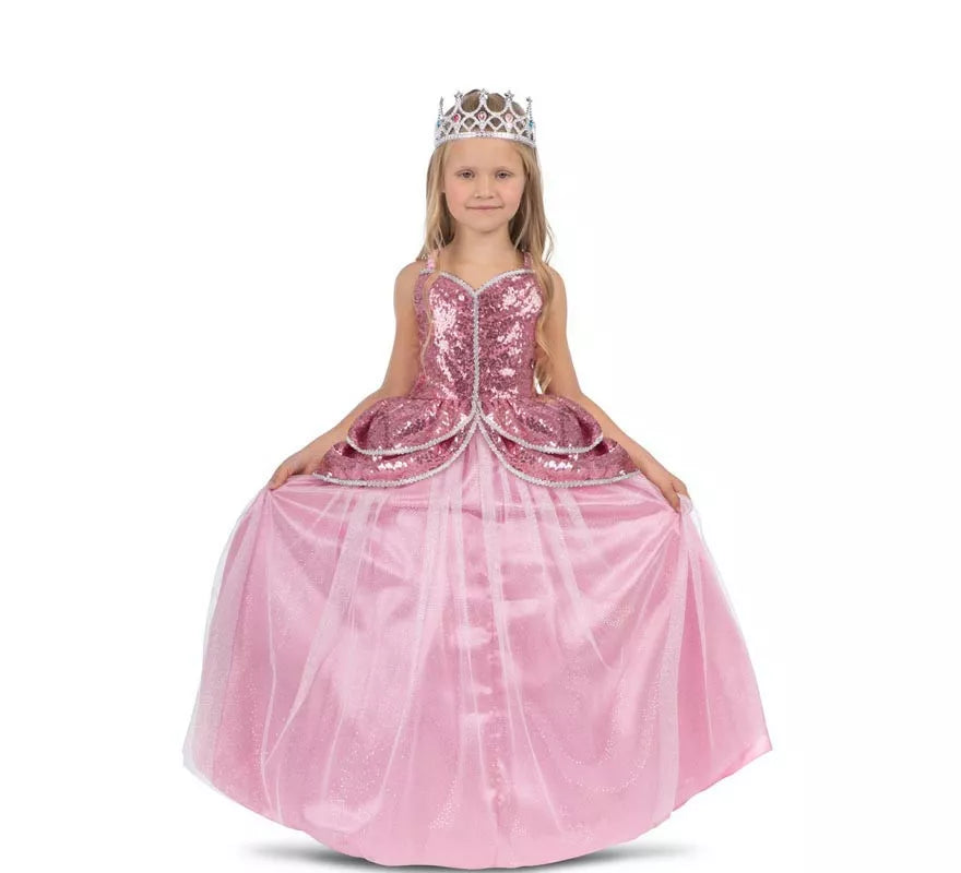 Translation missing: pt-PT.Disfraz de Princesa encantadora rosa con enagua para niña