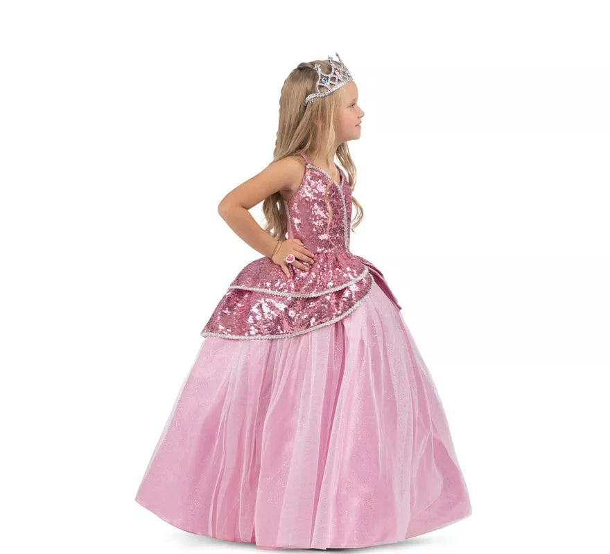 Translation missing: pt-PT.Disfraz de Princesa encantadora rosa con enagua para niña