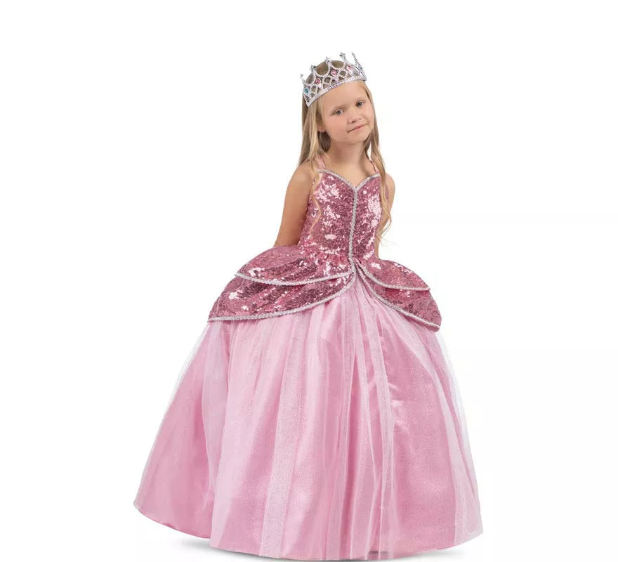 Translation missing: pt-PT.Disfraz de Princesa encantadora rosa con enagua para niña