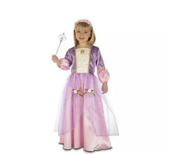 Fato de Princesa Medieval roxa para menina