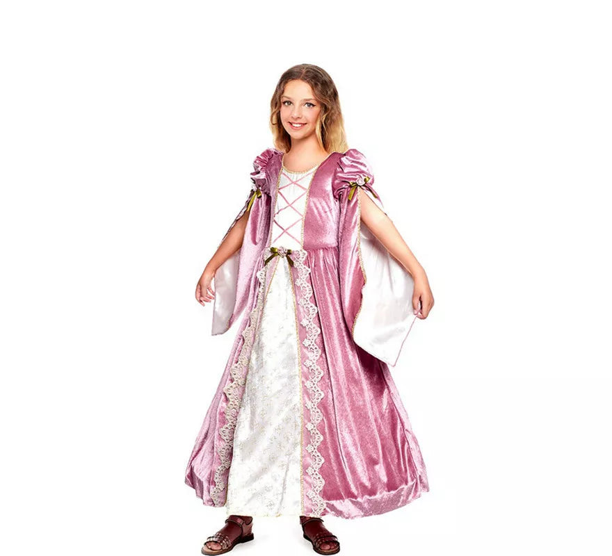 Translation missing: pt-PT.Disfraz de Princesa Medieval Púrpura para niña