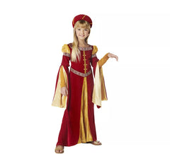 Fato de princesa medieval renascentista para menina