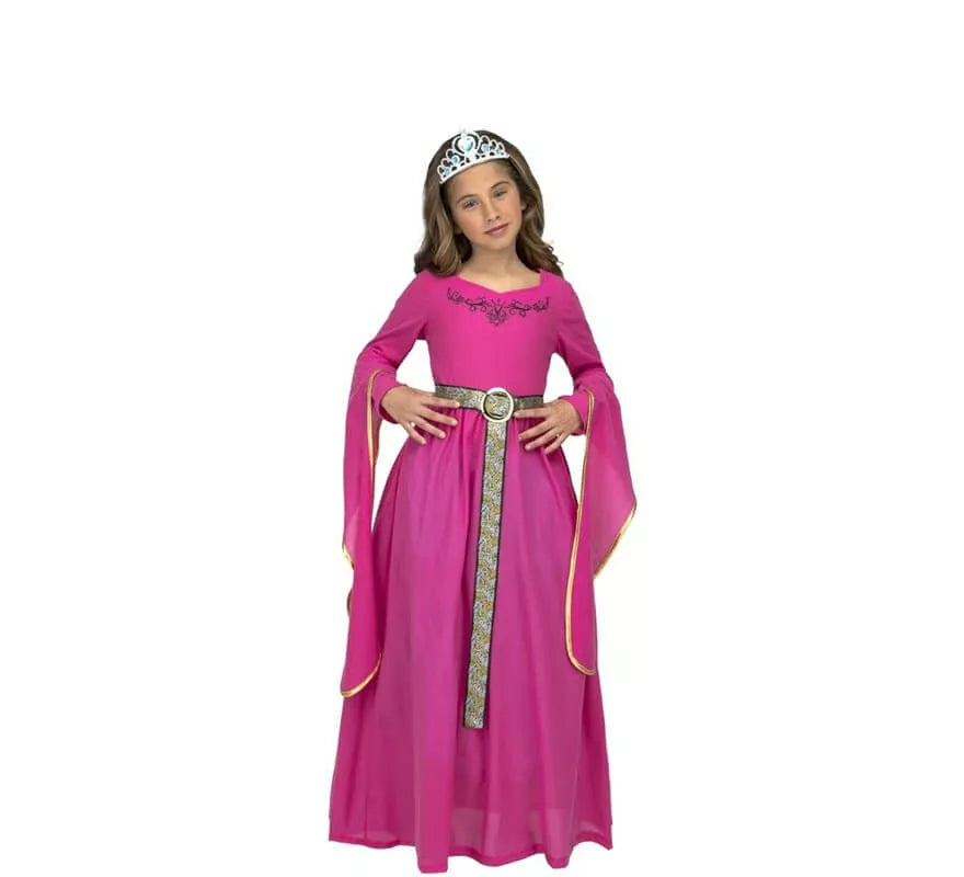 Translation missing: pt-PT.Disfraz de Princesa Medieval Rosa para niña
