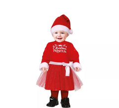 Fato de princesa de Natal para bebé
