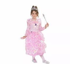 Fato de Princesa do Paraíso Rosa para Meninas