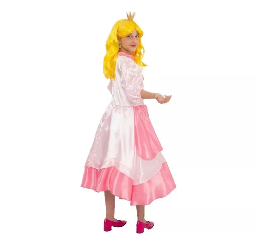 Translation missing: pt-PT.Disfraz de Princesa rosa con broche para niña