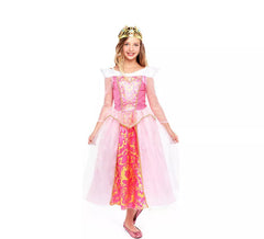 Fato de Princesa Rosa de Conto de Fadas para Menina