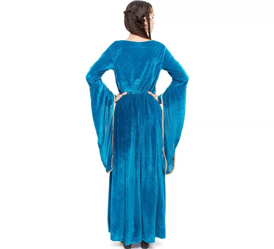 Translation missing: pt-PT.Disfraz de Princesa Vikinga o Medieval Azul para mujer