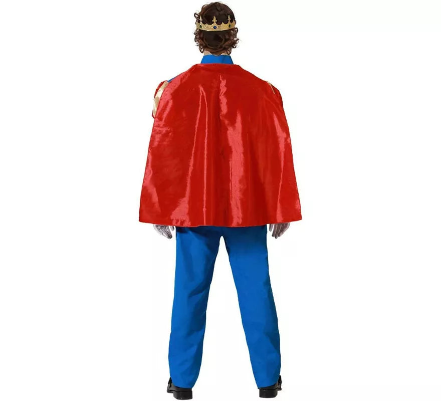 Disfraz de Príncipe azul con Capa para hombre