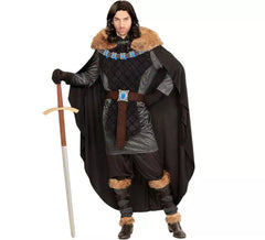 Fato de príncipe medieval escuro para homem