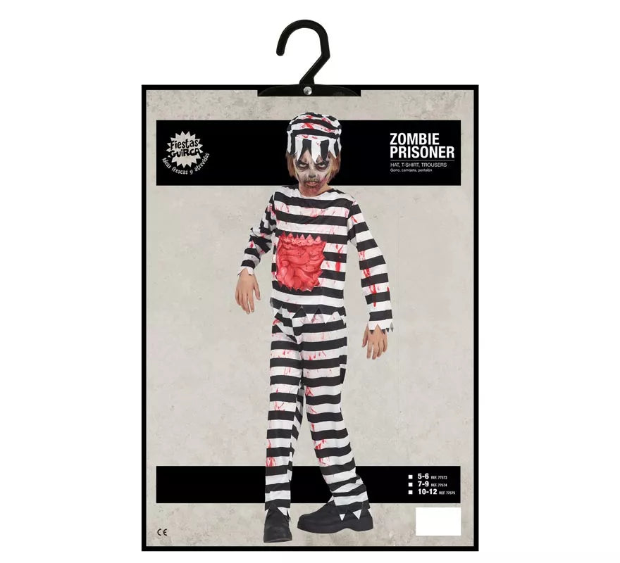 Translation missing: pt-PT.Disfraz de Prisionero Zombie para niños