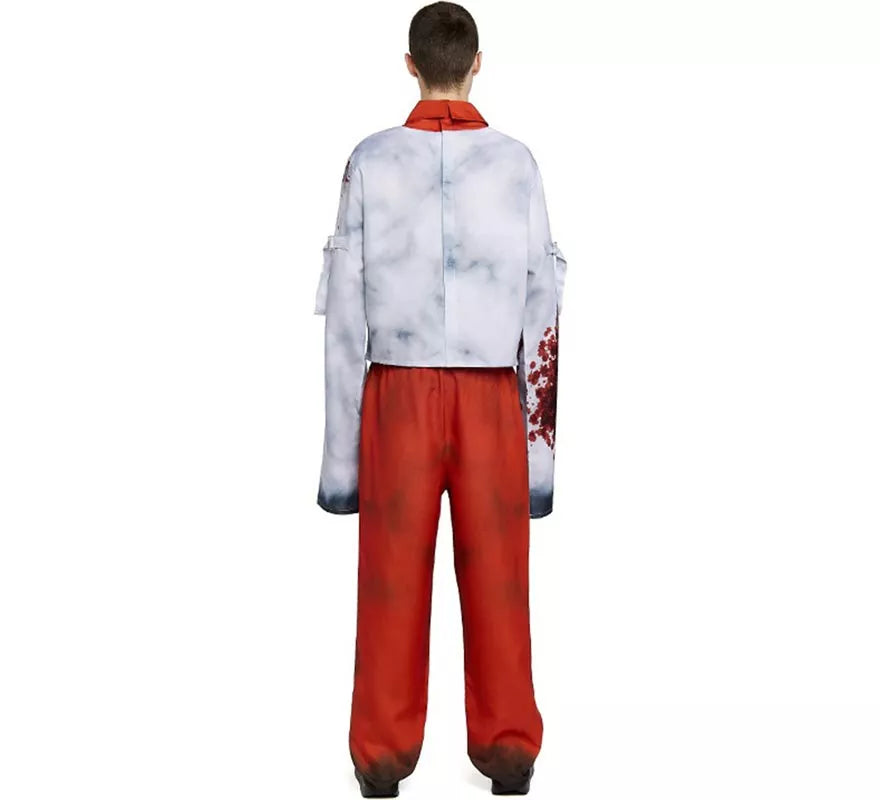 Disfraz de Psicópata en camisa de fuerza para hombre