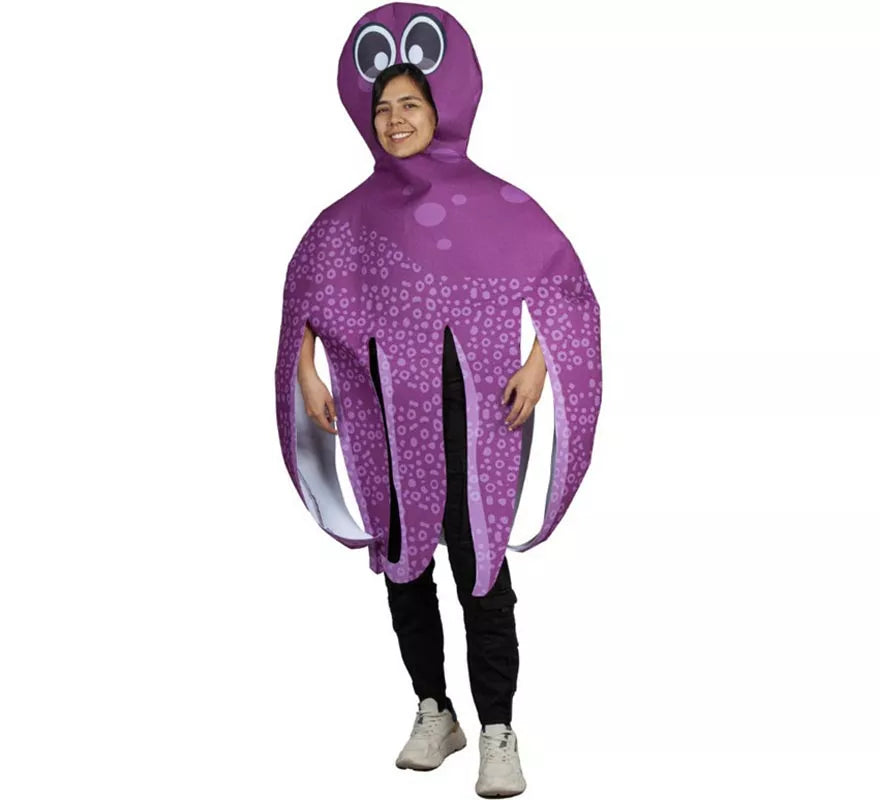 Translation missing: pt-PT.Disfraz de Pulpo morado para adultos
