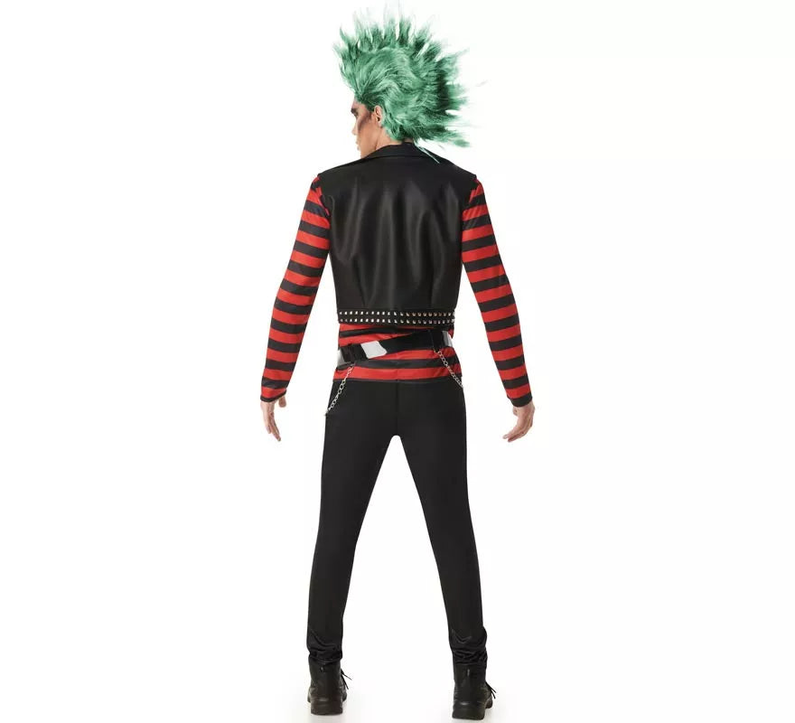 Translation missing: pt-PT.Disfraz de Punky a Rayas para hombre