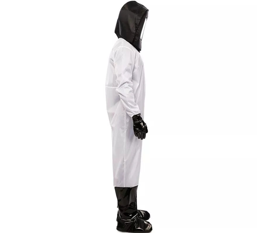 Translation missing: pt-PT.Disfraz de Químico en traje blanco y negro para hombre