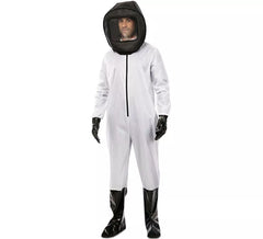 Fato de químico em fato preto e branco para homem