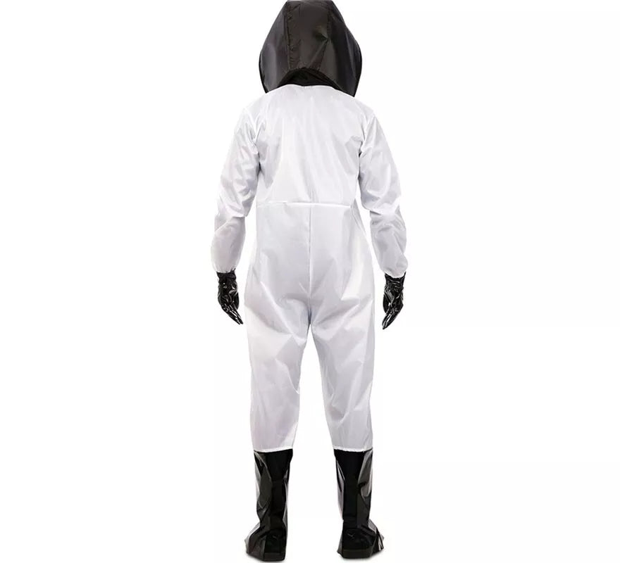 Translation missing: pt-PT.Disfraz de Químico en traje blanco y negro para hombre