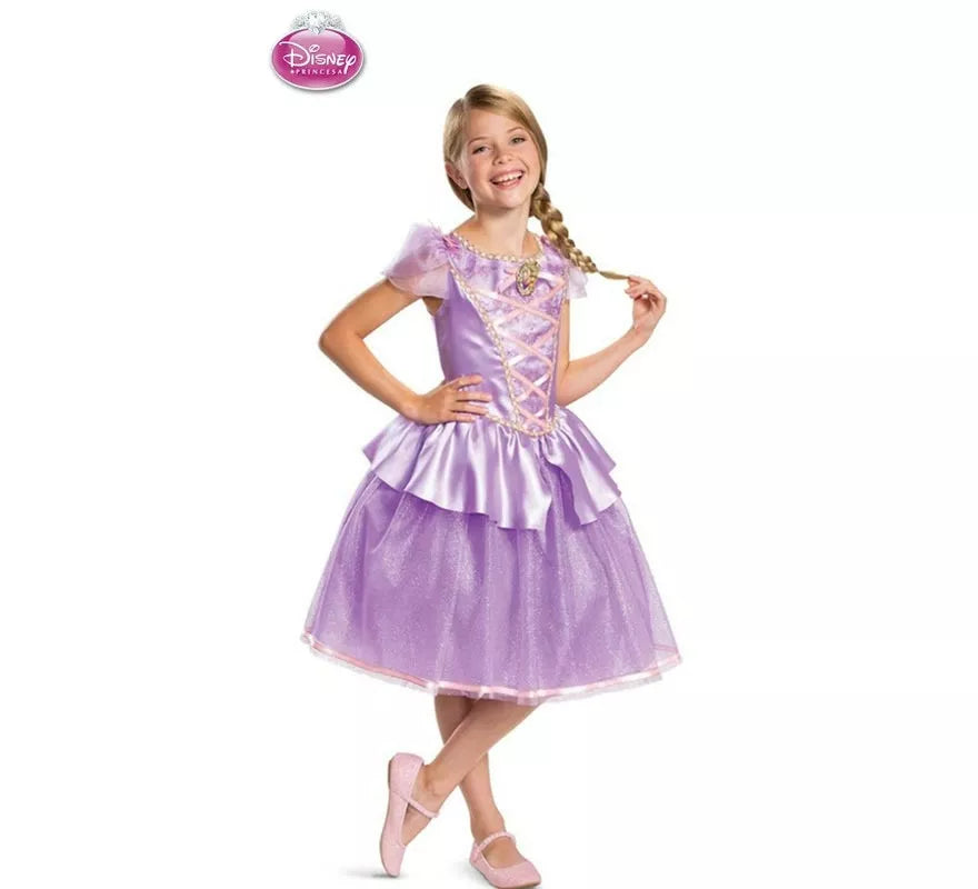 Translation missing: pt-PT.Disfraz de Rapunzel Disney Enredados Deluxe para niña