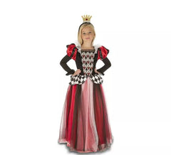 Fato de rainha de copas para menina