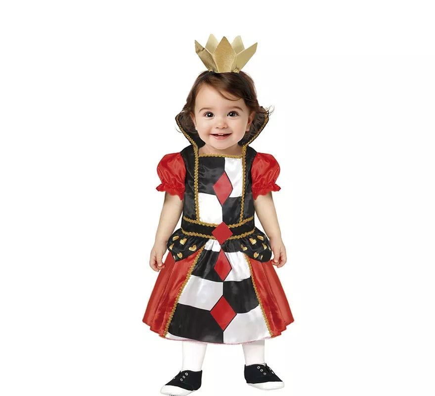 Disfraz de Reina de Corazones para niña y bebé