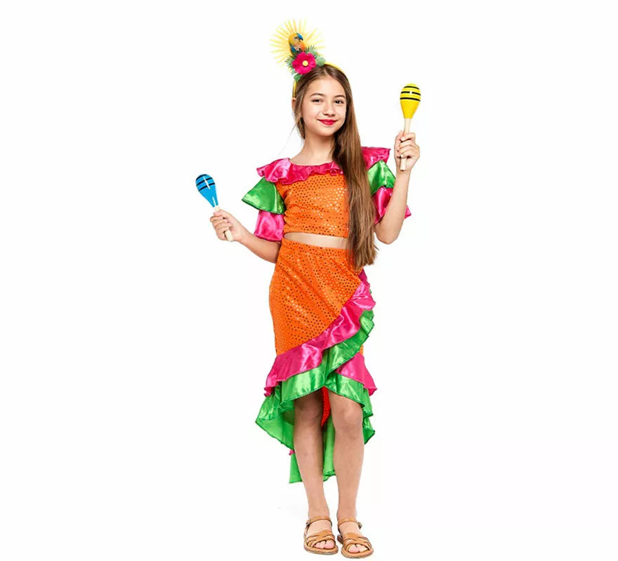 Translation missing: pt-PT.Disfraz de Reina de Samba para niña