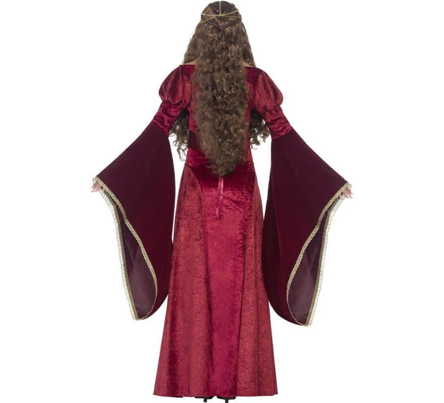 Translation missing: pt-PT.Disfraz de Reina Medieval Burdeos para mujer