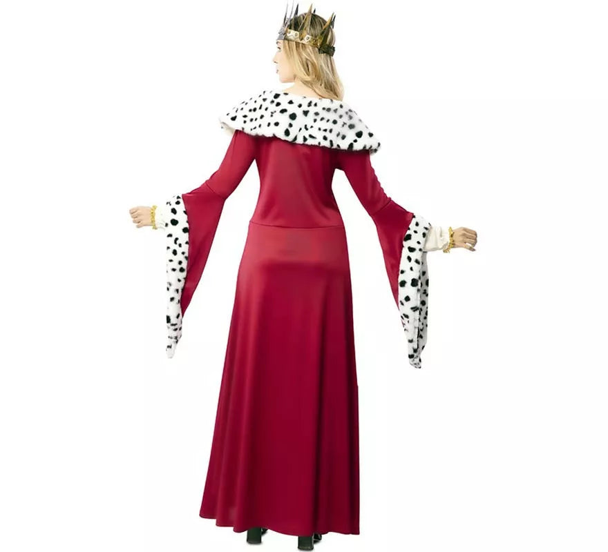 Translation missing: pt-PT.Disfraz de Reina Medieval con estampado deluxe para mujer
