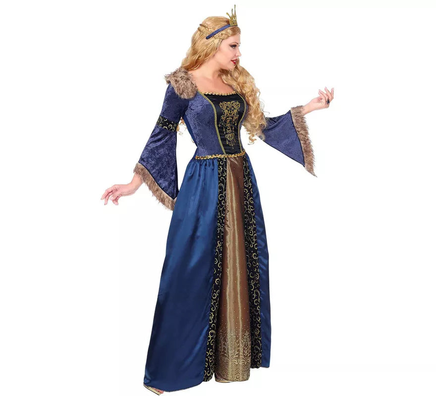 Translation missing: pt-PT.Disfraz de Reina Medieval Largo para mujer