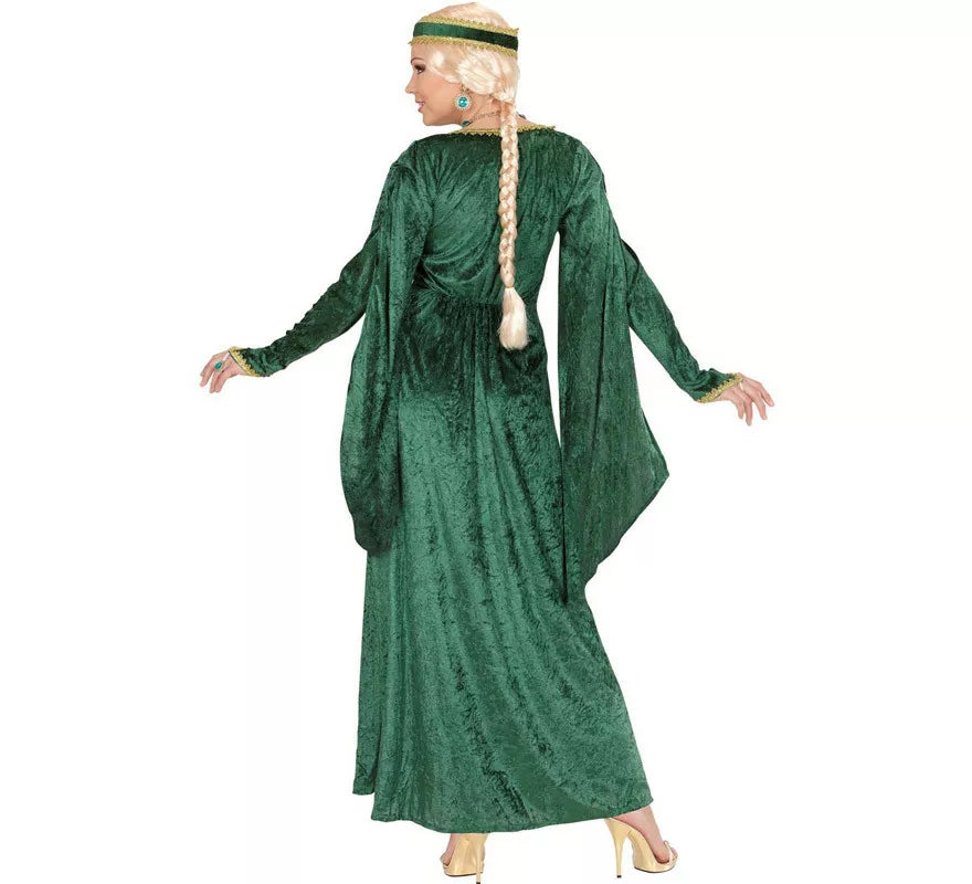 Translation missing: pt-PT.Disfraz de Reina Renacentista Terciopelo Verde para mujer