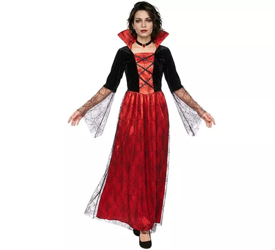 Translation missing: pt-PT.Disfraz de Reina Vampira antigua rojo para mujer