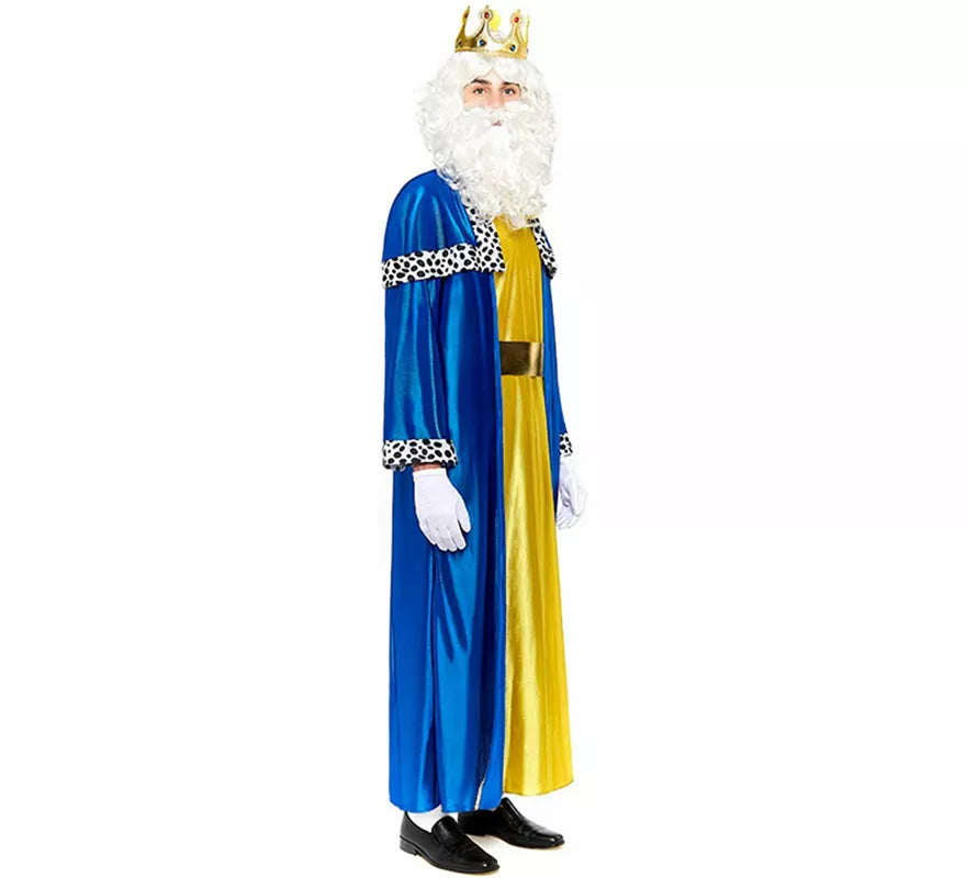 Translation missing: pt-PT.Disfraz de Rey Mago azul para hombre