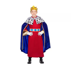 Fato de Magician King azul para crianças e bebés