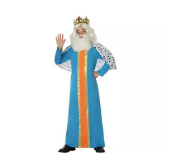 Fato de feiticeiro rei Melchor para menino