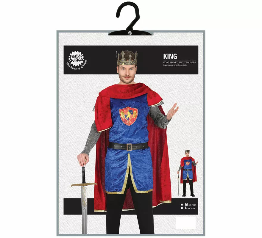 Disfraz de Rey Medieval para hombre