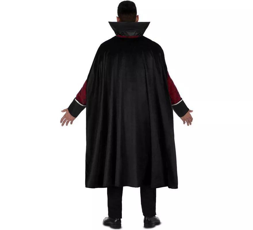 Disfraz de Rey Vampiro burdeos oscuro para hombre