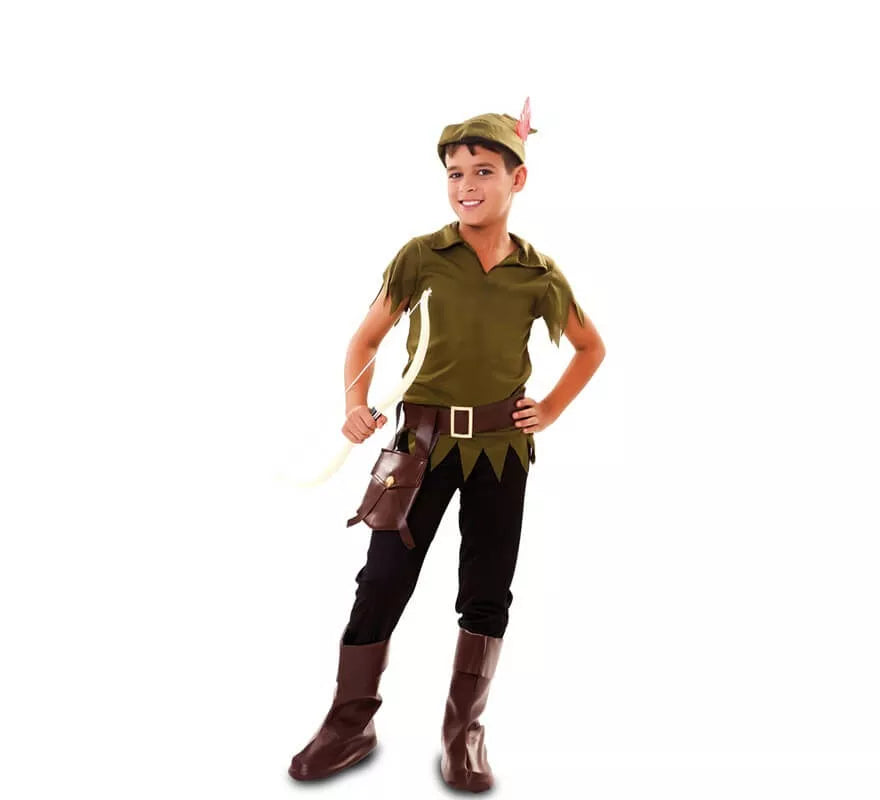 Translation missing: pt-PT.Disfraz de Robin Hood con bolso para niño