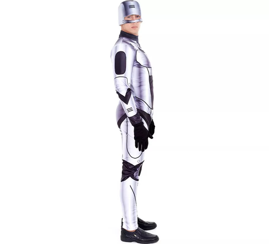 Translation missing: pt-PT.Disfraz de Robot Killer Plateado para hombre
