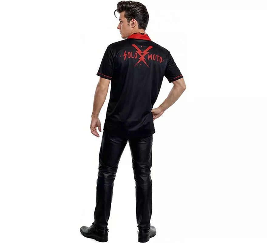 Translation missing: pt-PT.Disfraz de Rockabilly Negro Años 50 para hombre