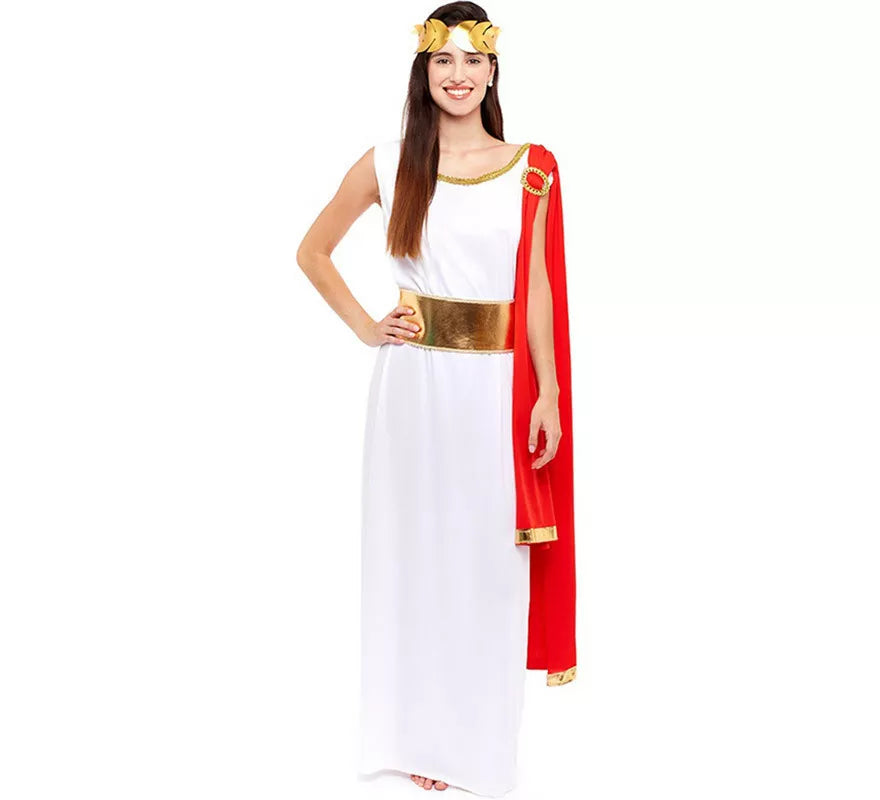 Translation missing: pt-PT.Disfraz de Romana Blanca Elegante para mujer