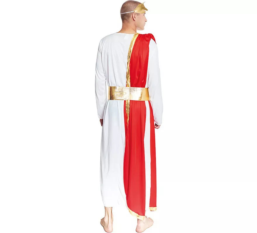 Disfraz de Romano blanco Elegante para hombre