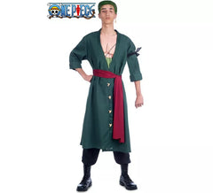 Fato de Roronoa Zoro de Um Peça para homem