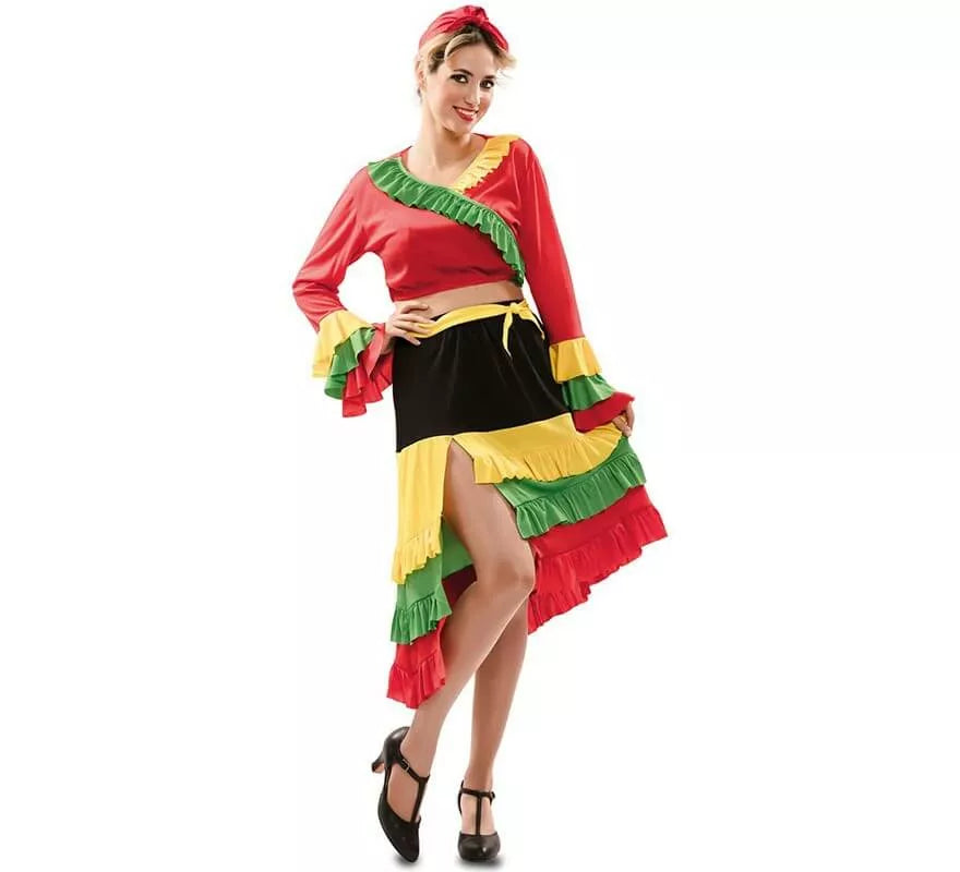 Translation missing: pt-PT.Disfraz de Rumbera Roja para mujer