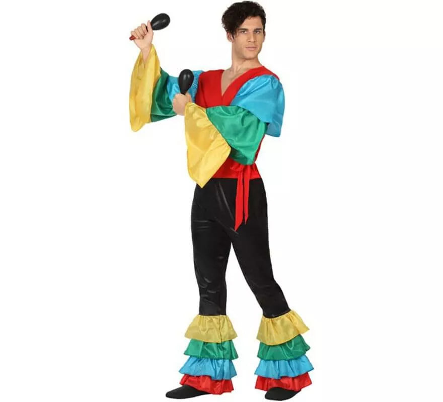 Translation missing: pt-PT.Disfraz de Rumbero Multicolor para hombre