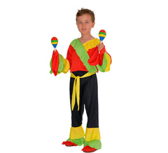 Fato de Rumbero vermelho para menino