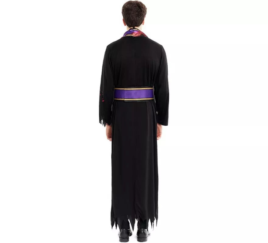 Translation missing: pt-PT.Disfraz de Sacerdote Sangriento negro con estola para hombre