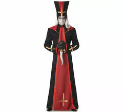 Fato de sacerdote satânico para homem
